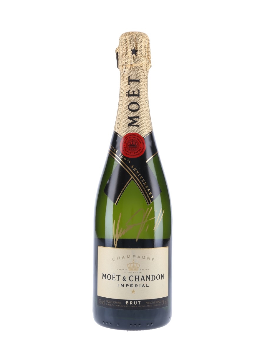 Moet & Chandon Brut Imperial 150th Anniversary Signed By Damon Hill 75cl / 12%