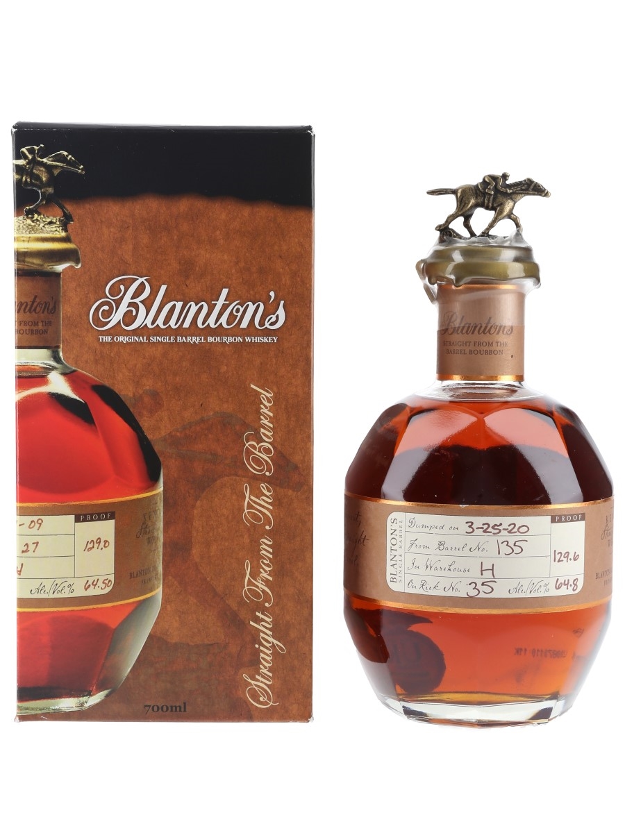 Blanton's Straight From The Barrel No. 135 Bottled 2020 70cl / 64.8%