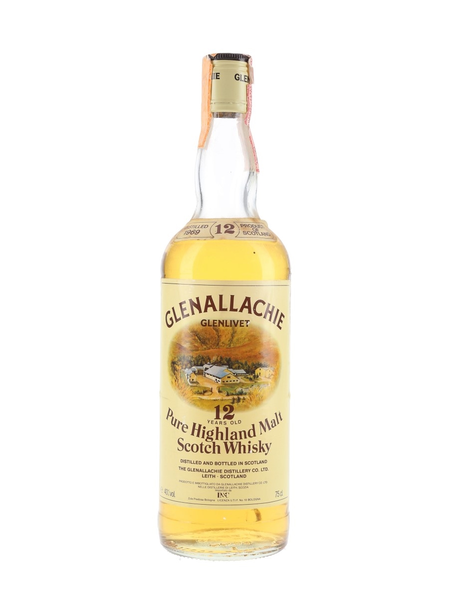 Glenallachie Glenlivet 1969 12 Year Old Bottled 1980s - D&C 75cl / 40%