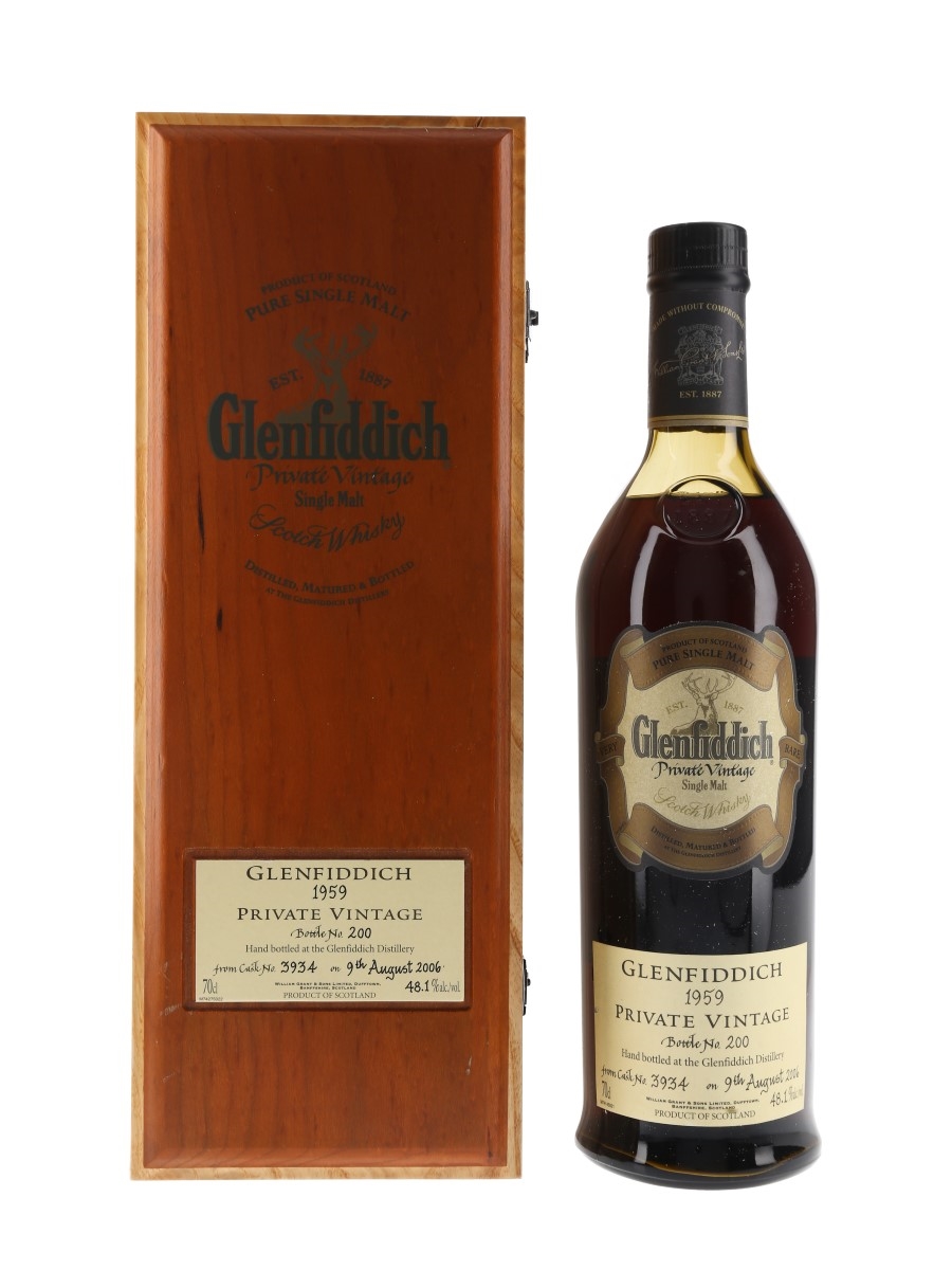Glenfiddich 1959 Vintage Reserve Cask 3934 Bottled 2006 70cl / 48.1%