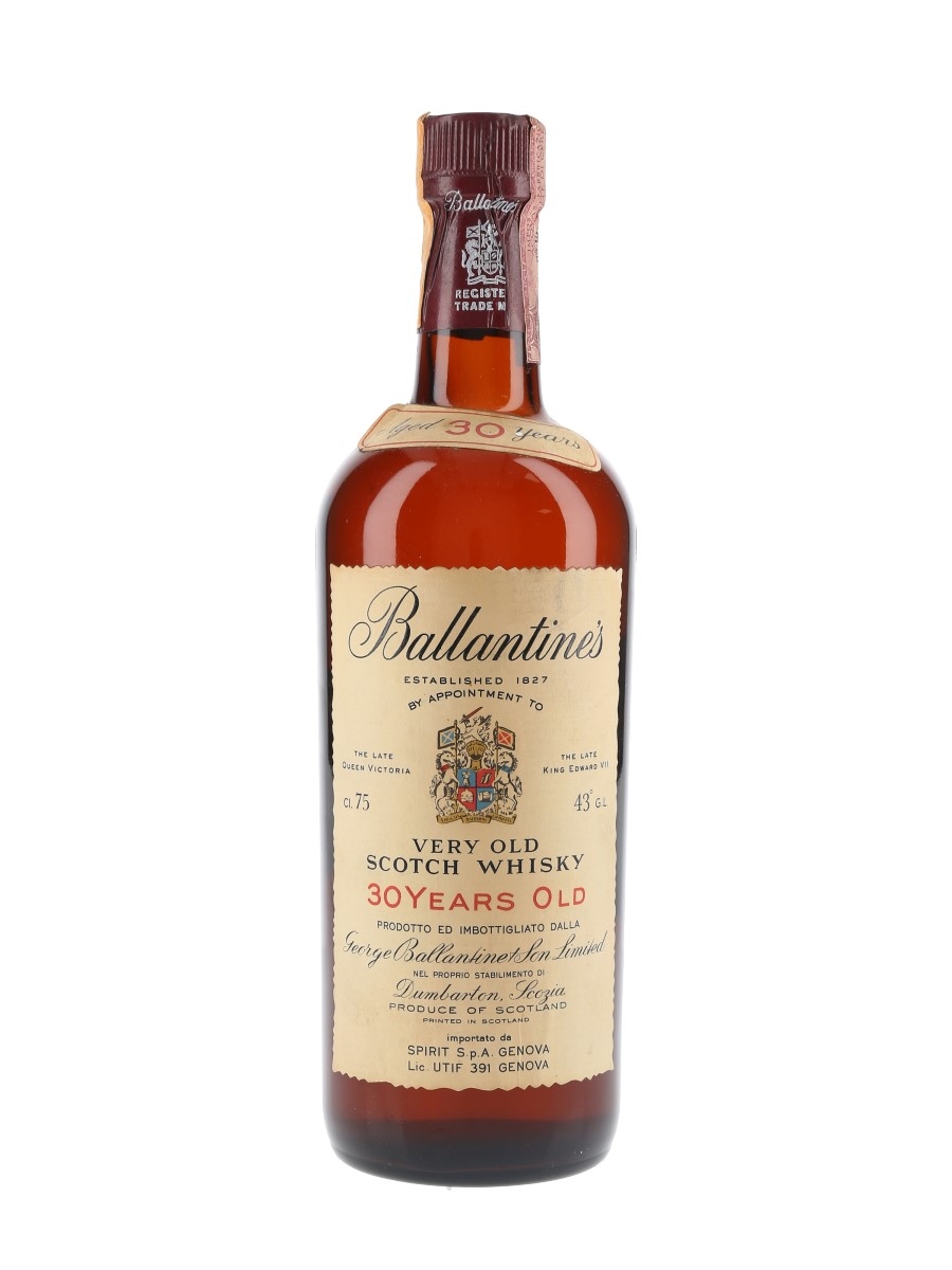 ☆2 Ballantine's 30 Years Aged Whisky Ballantines 30 Year Old