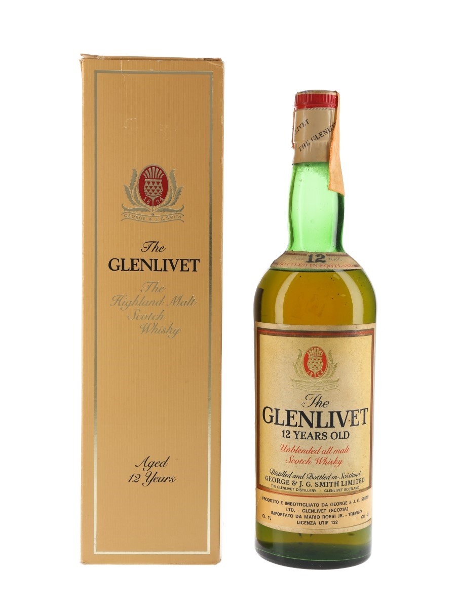 Glenlivet 12 Year Old Bottled 1980s - Mario Rossi 75cl / 43%