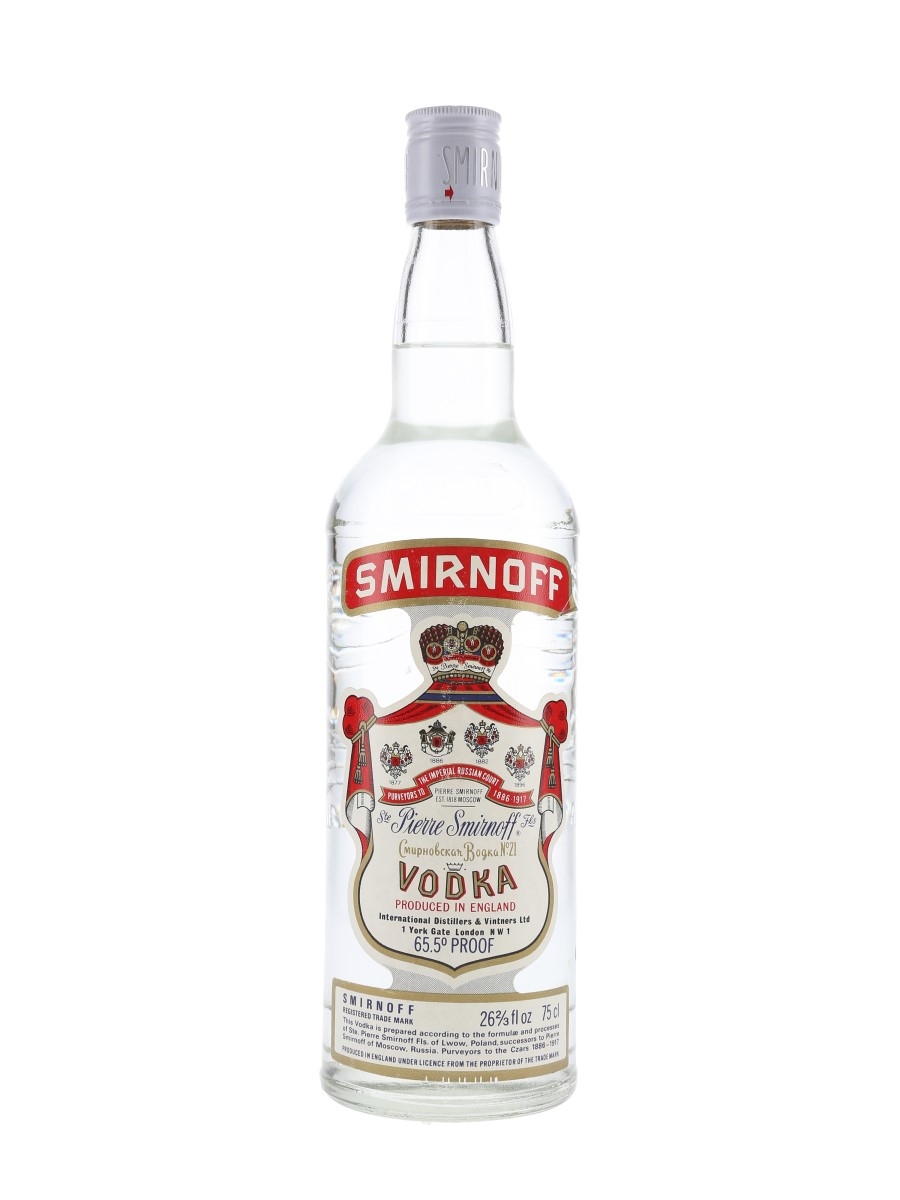 Smirnoff Red Label Bottled 1970s 75cl / 37.5%