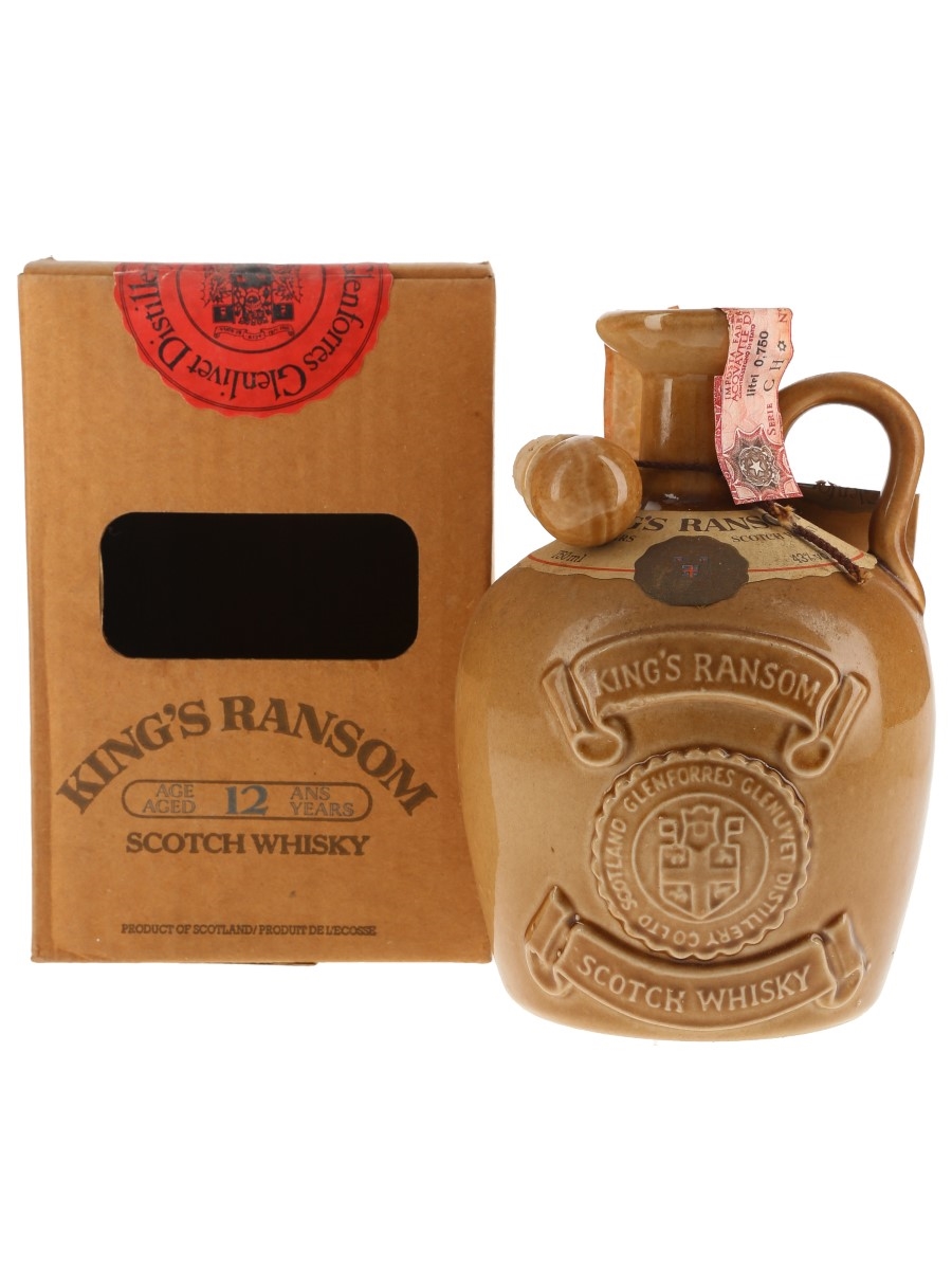 King's Ransom 12 Year Old Ceramic Decanter Bottled 1970s-1980s 75cl / 43%