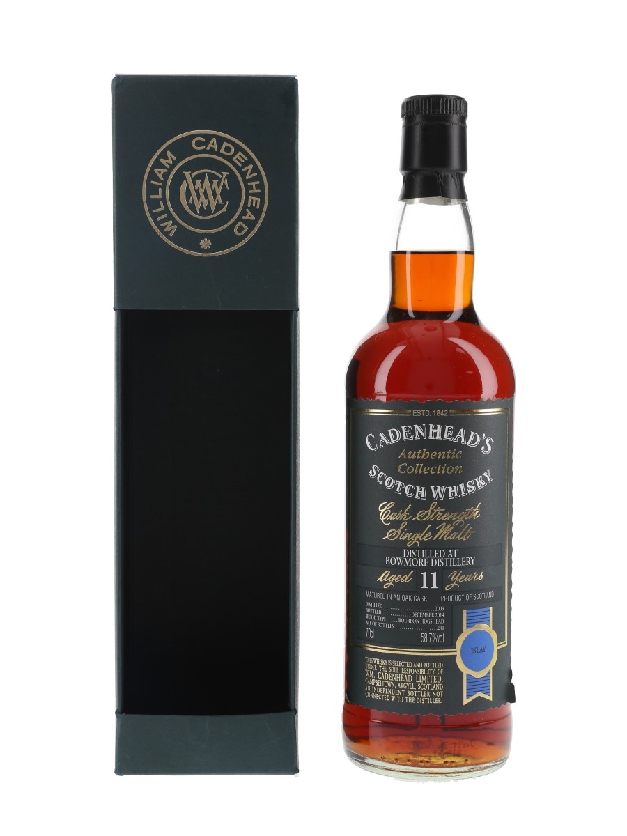 Bowmore 2003 11 Year Old Bottled 2014 - Cadenhead's 70cl / 58.7%