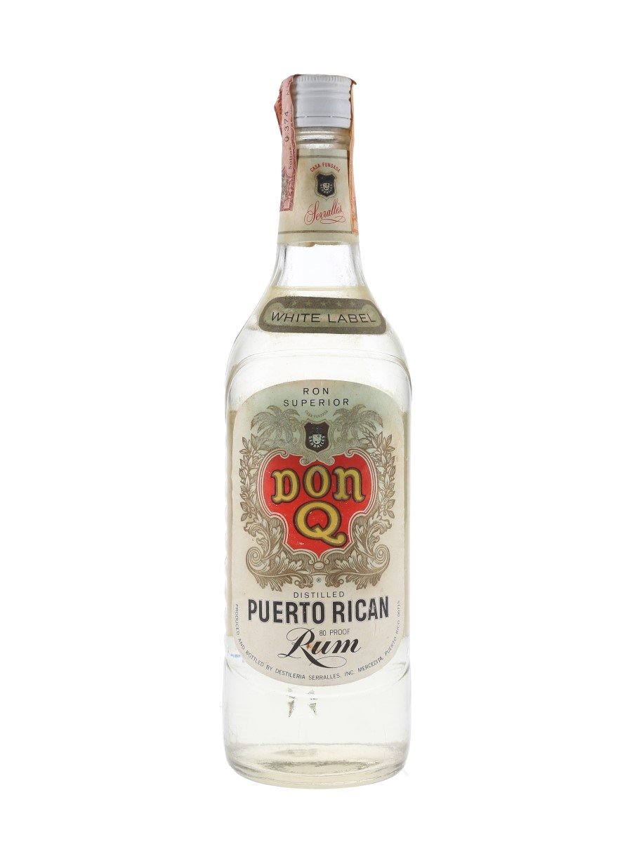 Don Q 5 Star White Label Puerto Rican Rum Bottled 1960s 75cl / 40%