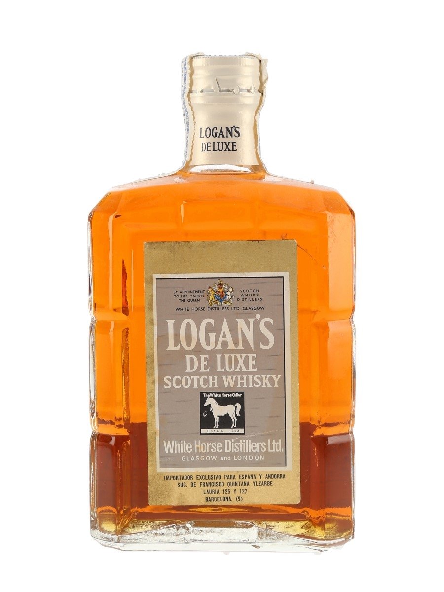 Logan's De Luxe Bottled 1960s - White Horse Distillers 75cl
