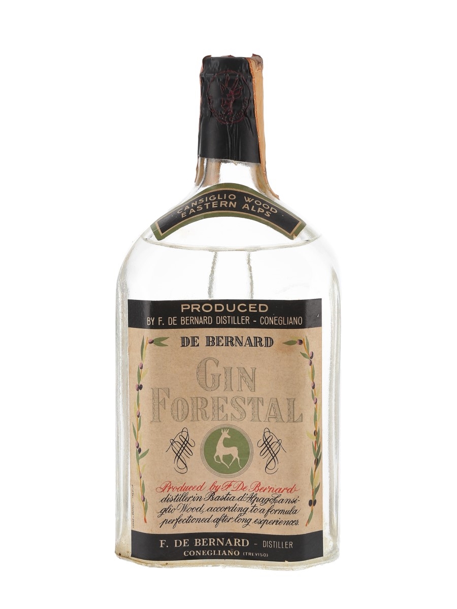 F De Bernard Forestal Gin Sping Cap Bottled 1950s 75cl / 45%