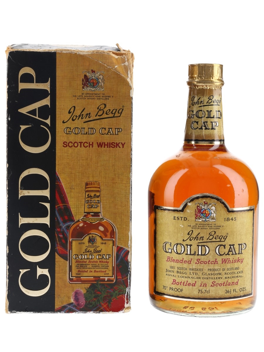John Begg Gold Cap Bottled 1970s 75.7cl / 40%