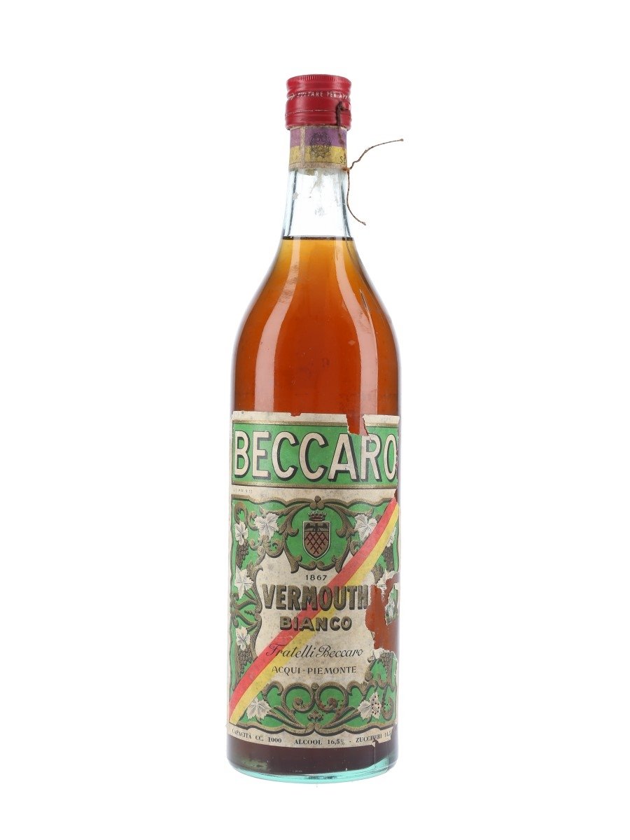 Beccaro Vermouth Bianco Bottled 1950s 100cl / 16.5%