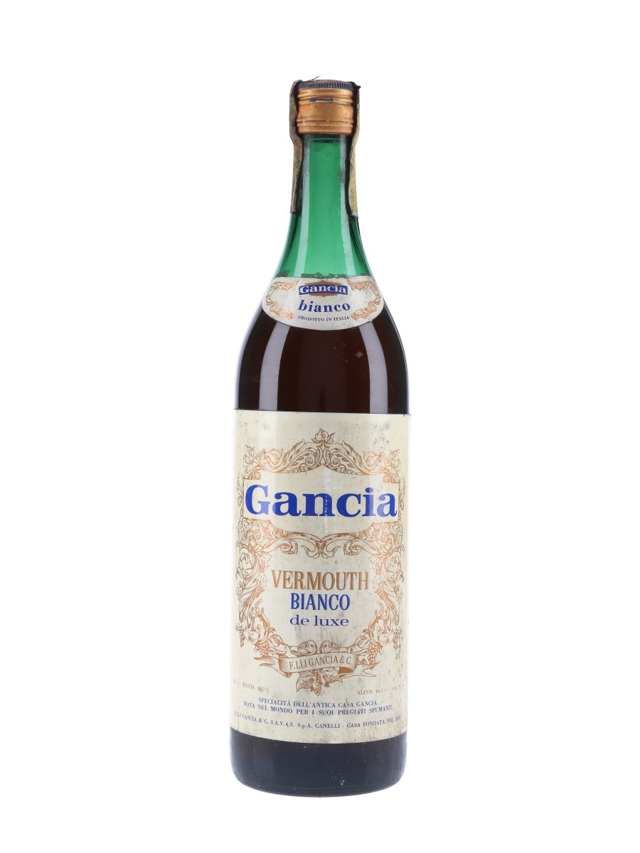 Gancia Vermouth Bianco De Luxe Bottled 1970s 100cl / 16.5%