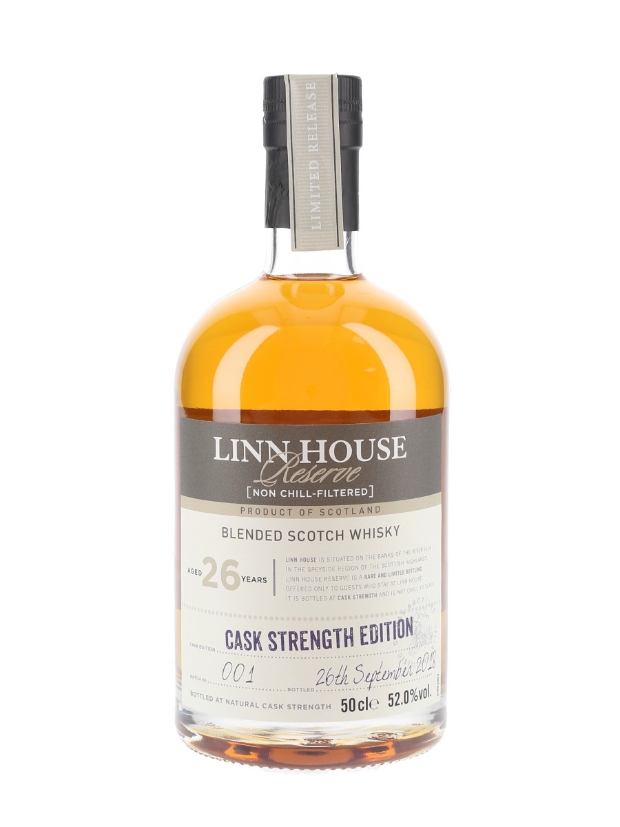 Linn House Reserve 26 Year Old Cask Strength Edition Bottled 2018 - Batch 001 50cl / 52%