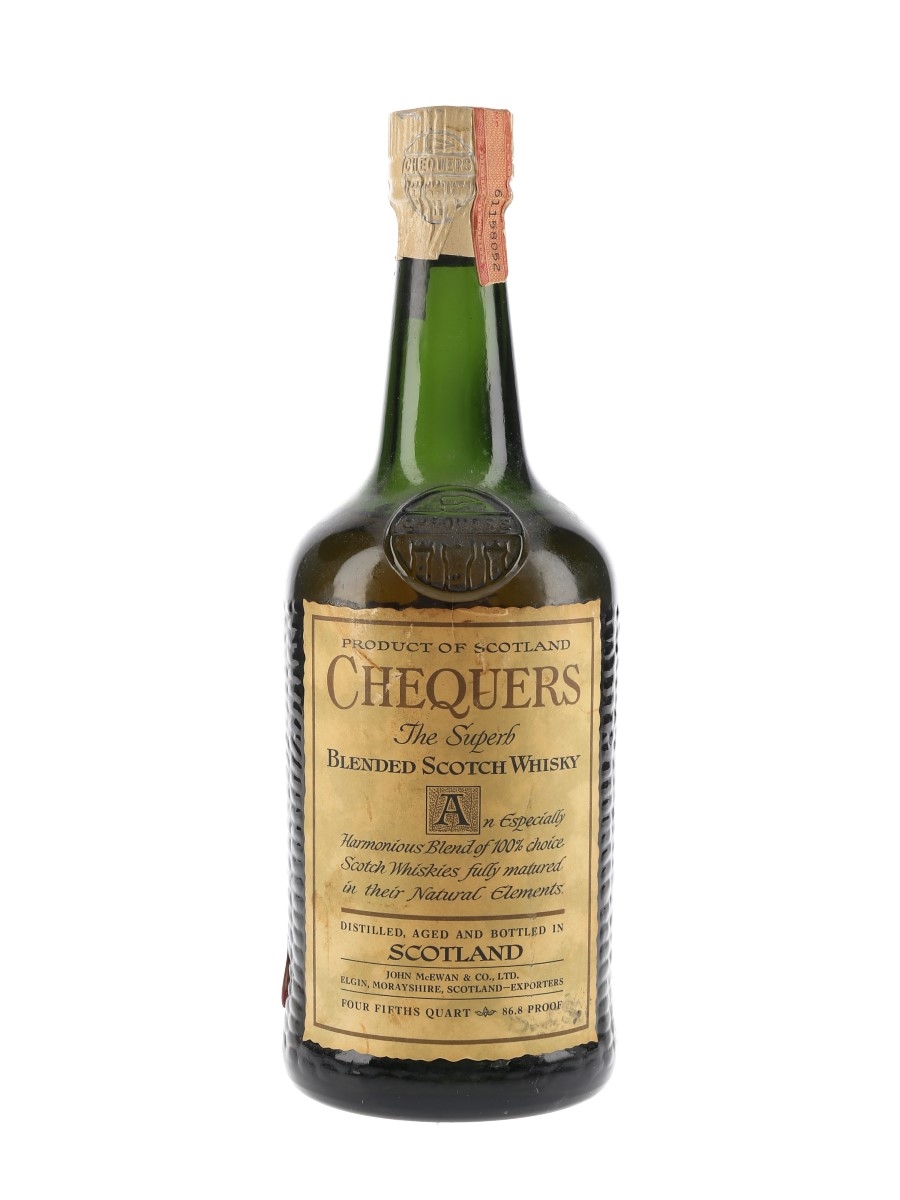 Chequers Superb Bottled 1960s - Custom Import House 75.7cl / 43.4%
