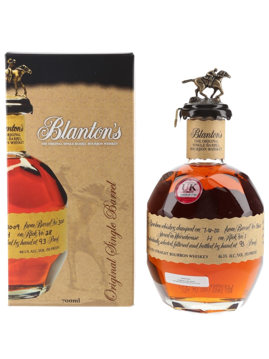 Blanton's Original Single Barrel No.566 Bottled 2020 70cl / 46.5%