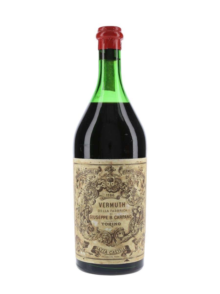 Carpano Vermouth Bottled 1960s 100cl