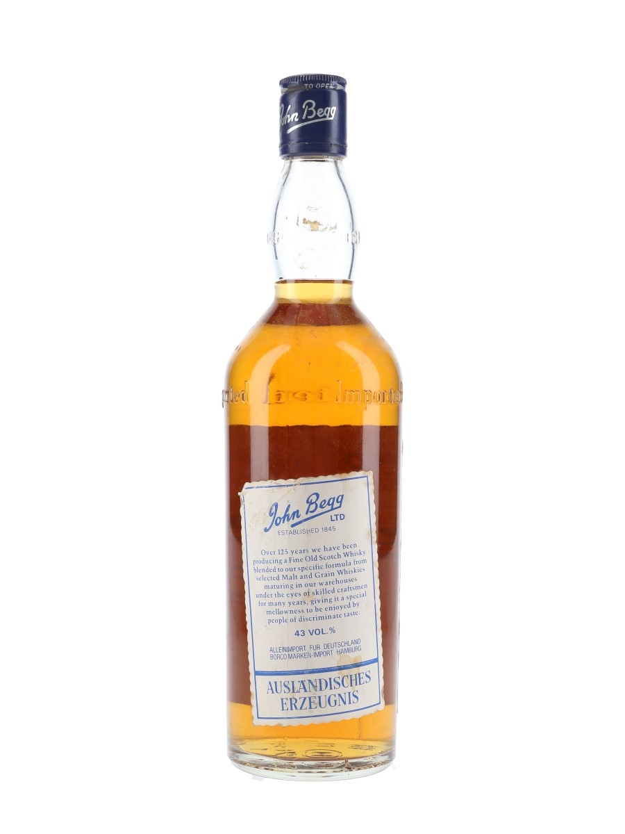 John Begg Blue Cap - Lot 98570 - Buy/Sell Blended Whisky Online