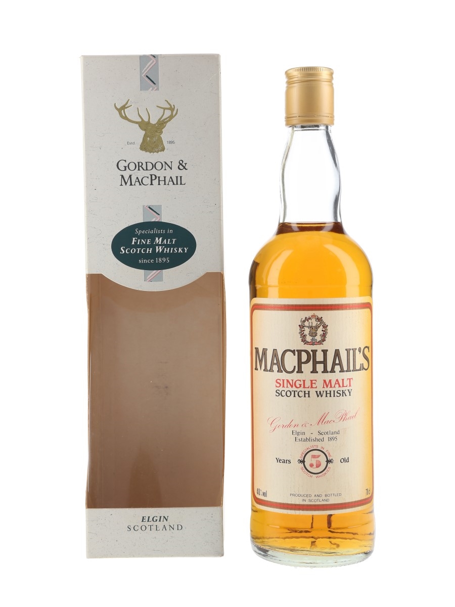 MacPhail's 5 Year Old Bottled 1990s - Gordon & MacPhail 70cl / 40%