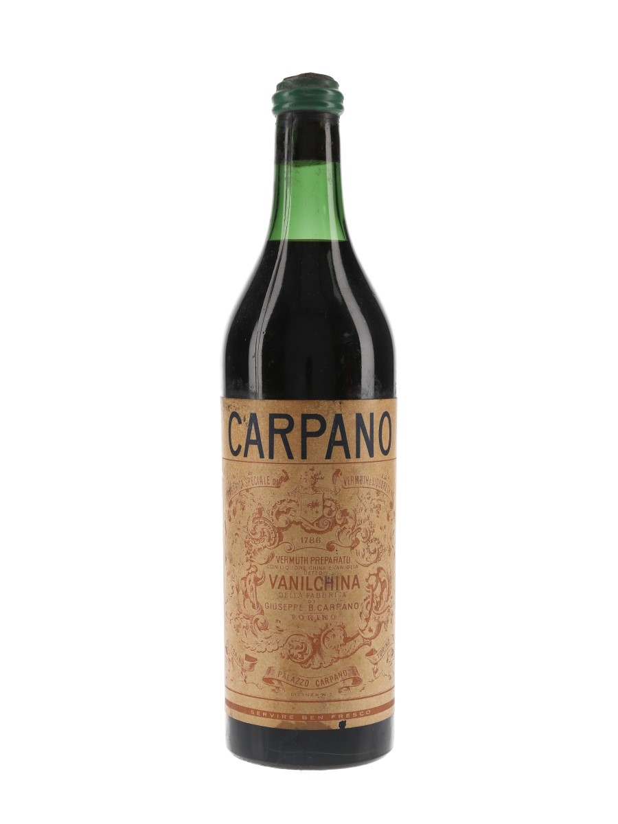 Carpano Vanilchina Vermouth Bottled 1950s 100cl