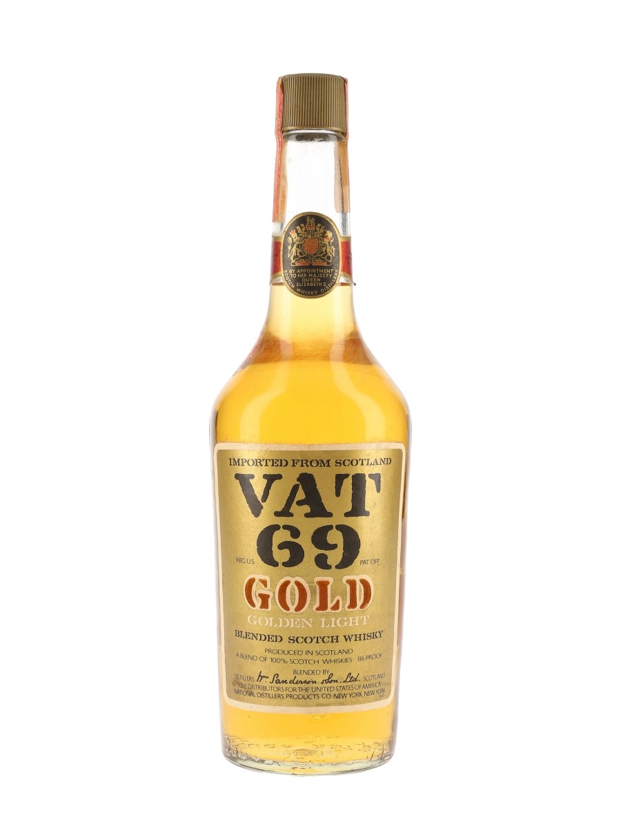 Vat 69 Gold Bottled 1970s - National Distillers 75cl / 43%