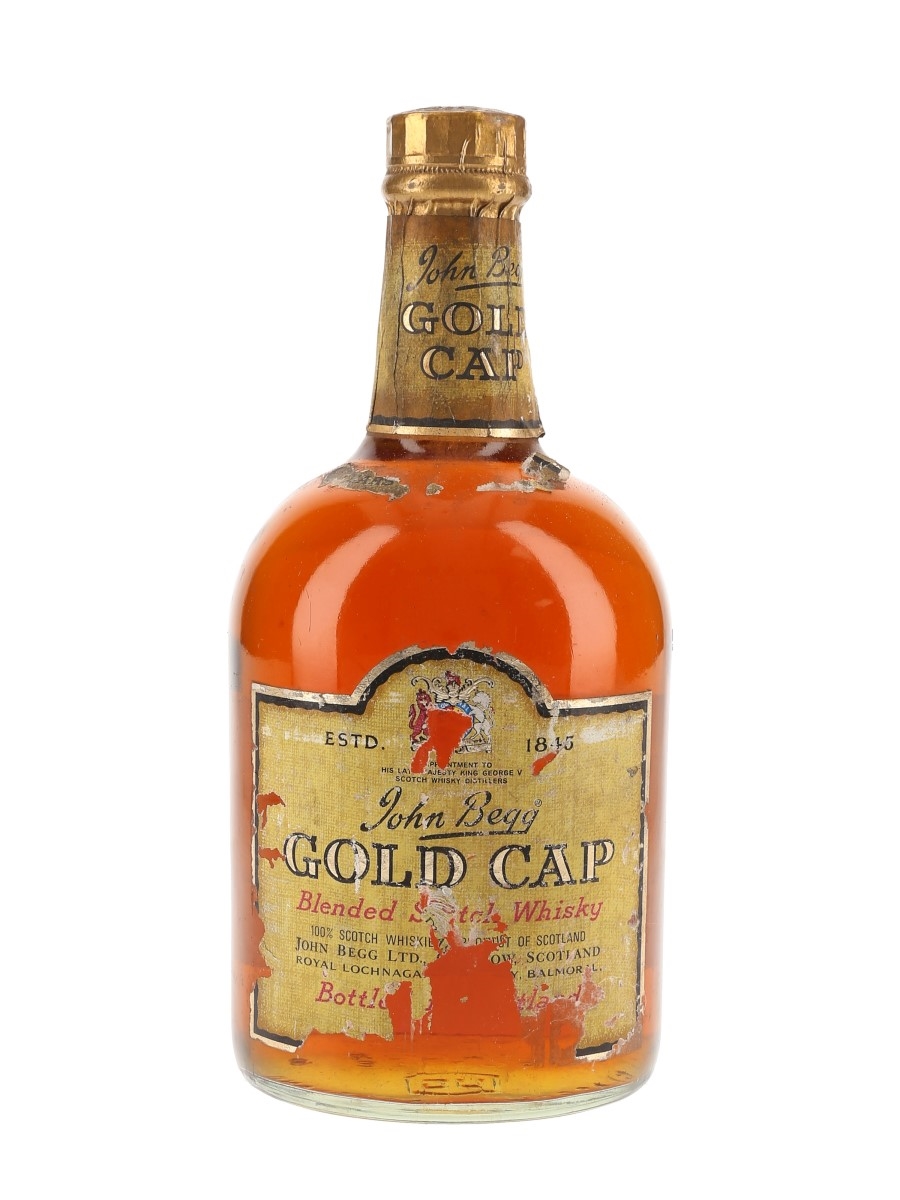 John Begg Gold Cap 12 Year Old Bottled 1970s 75cl / 40%