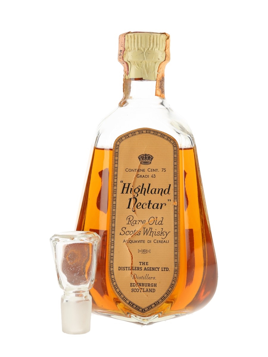 Highland Nectar Bottled 1960s-1970s - The Distillers Agency 75cl / 43%