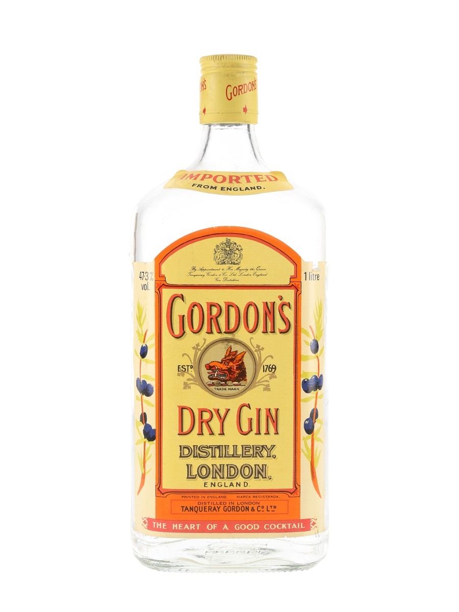 Gordon's Special London Dry Gin Bottled 1980s 100cl / 47.3%