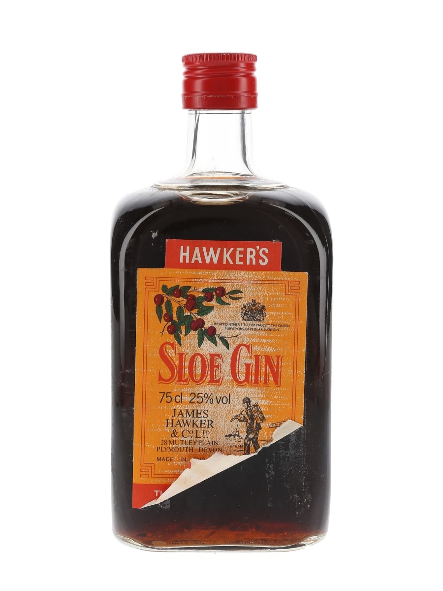 James Hawker's Sloe Gin Bottled 1980s 75cl / 25%