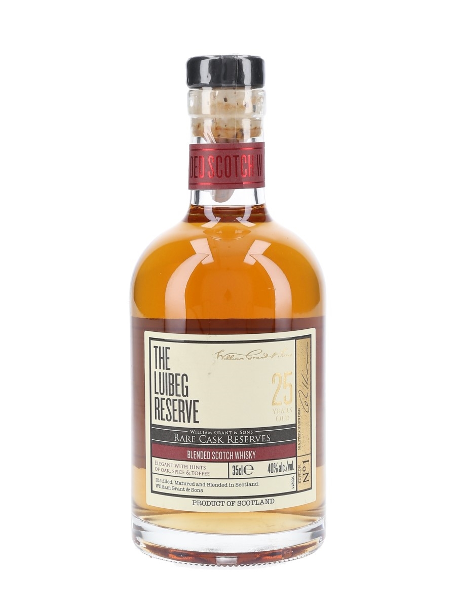 The Luibeg Reserve 25 Year Old Edition No.1 William Grant & Sons - Rare Cask Reserve 35cl / 40%