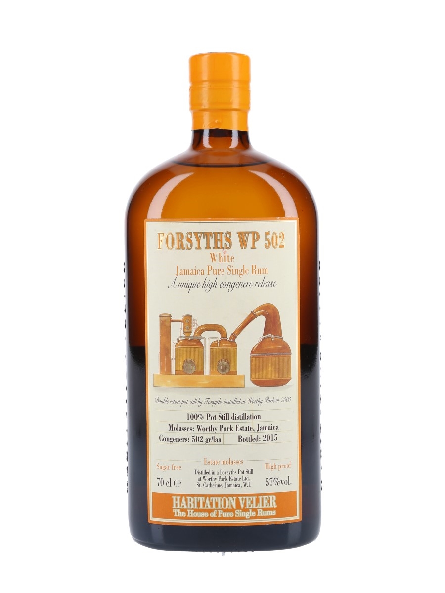 Forsyths WP 502 White Rum Bottled 2015 - Habitation Velier 70cl / 57%