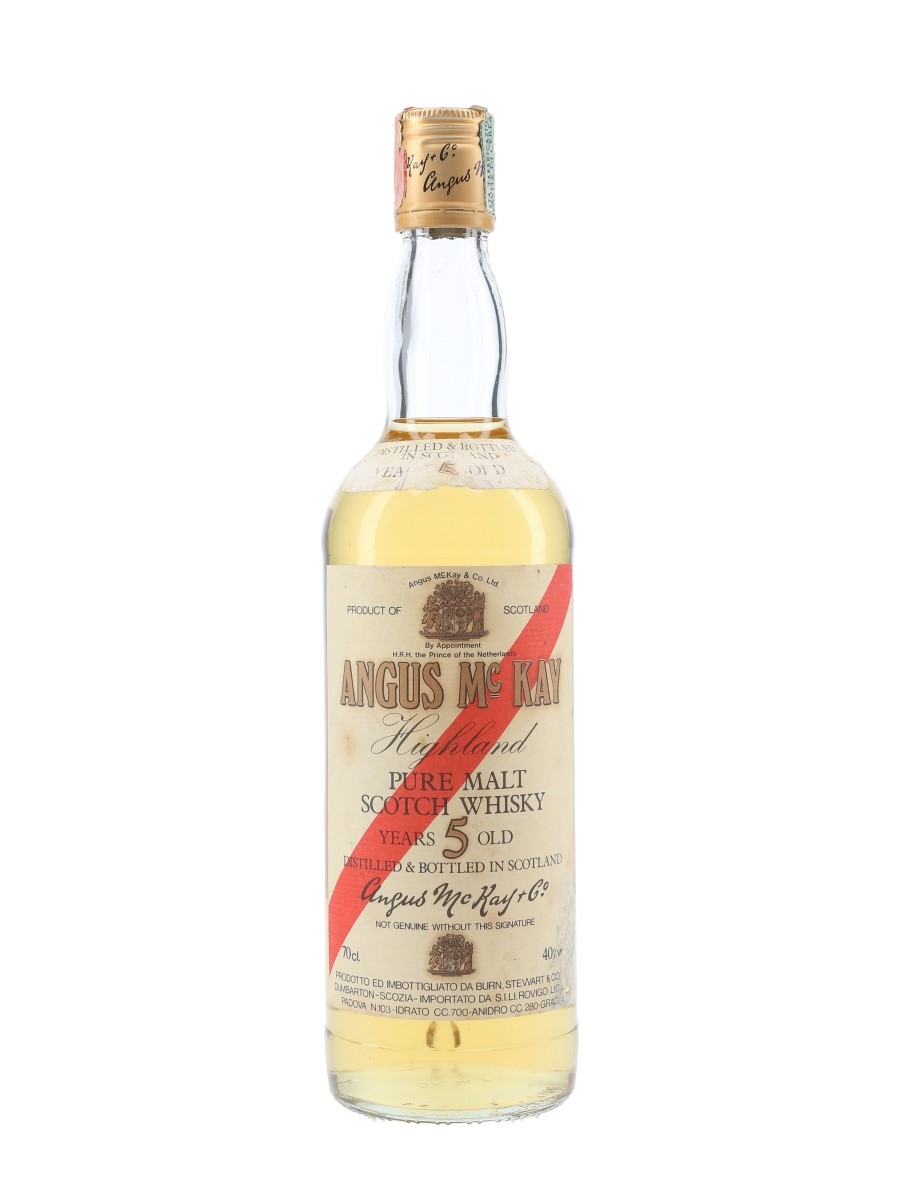 Angus McKay 5 Year Old Bottled 1990s - Sili Rovigo 70cl / 40%