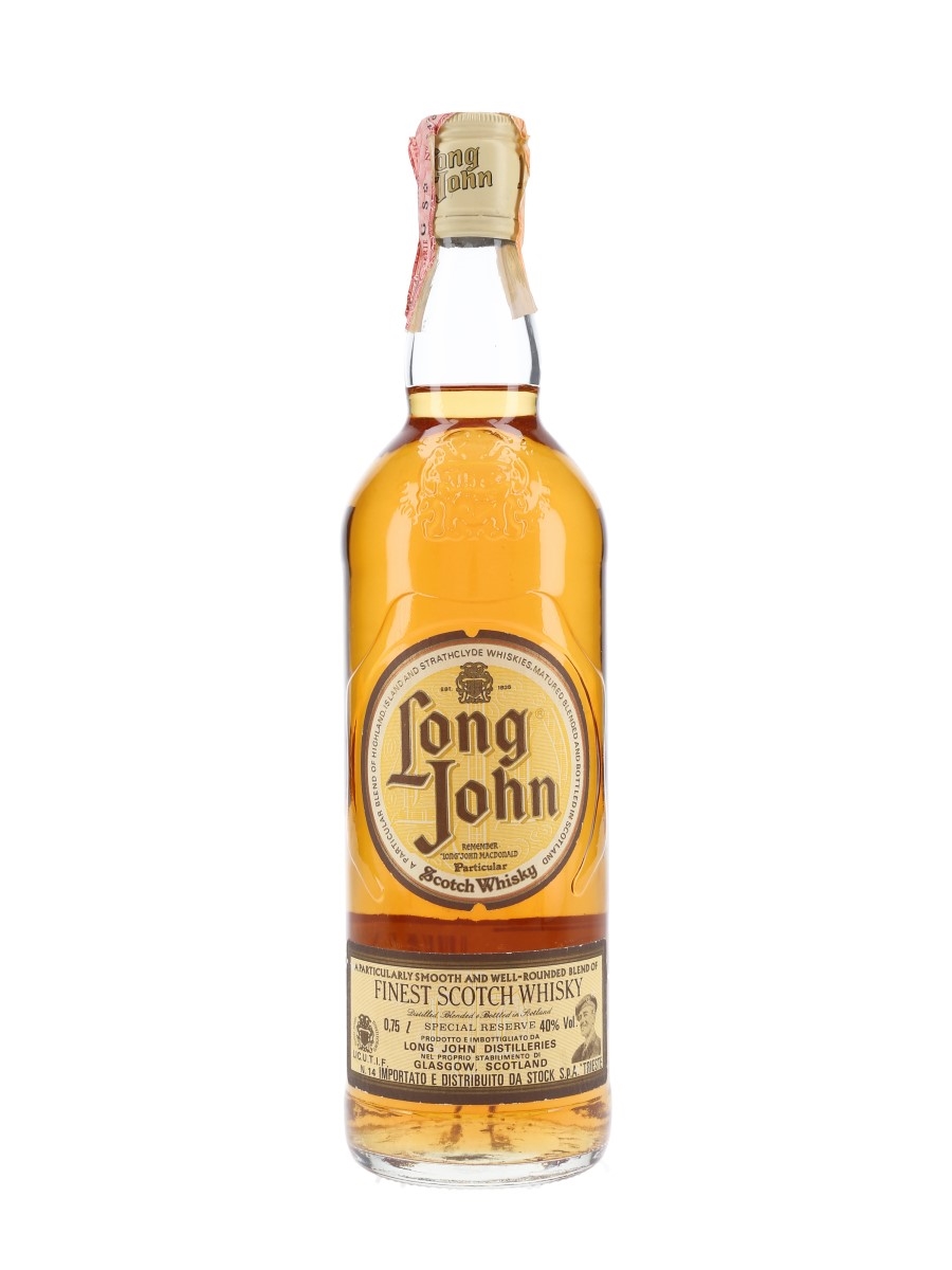 Long John Special Reserve Bottled 1980s - Stock 75cl / 40%