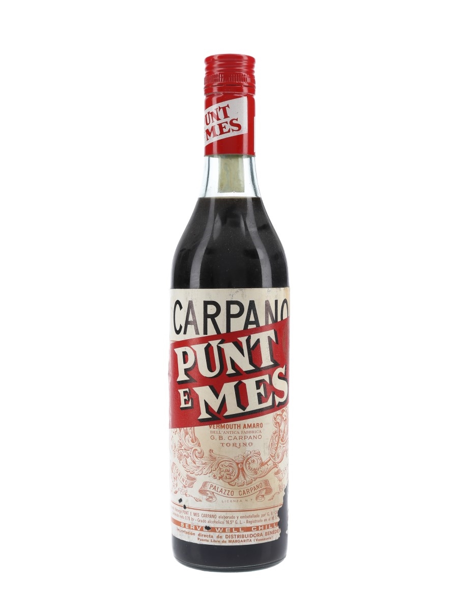 Carpano Punt E Mes Bottled 1970s - Benedetti 75cl / 16.5%