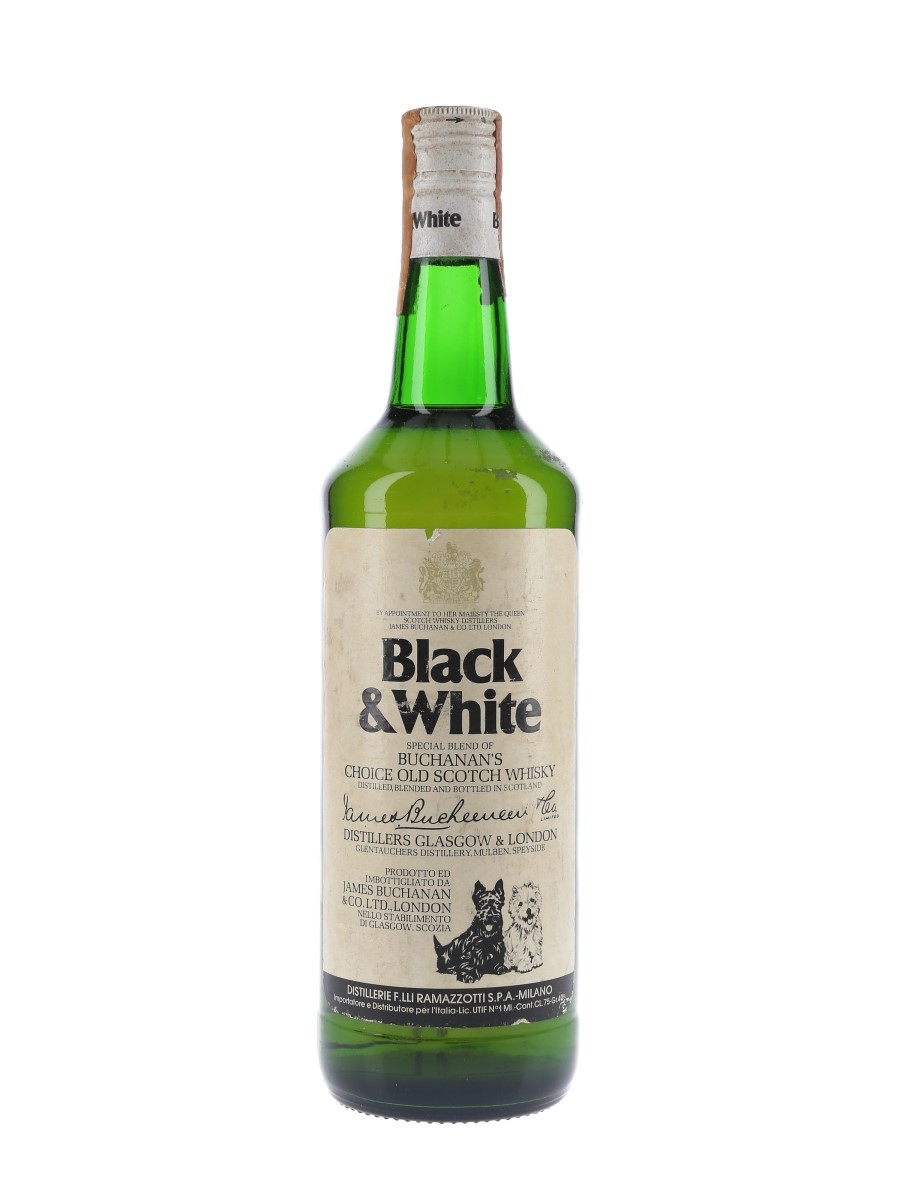 Buchanan's Black & White Bottled 1970s - Ramazzotti 75cl / 40%