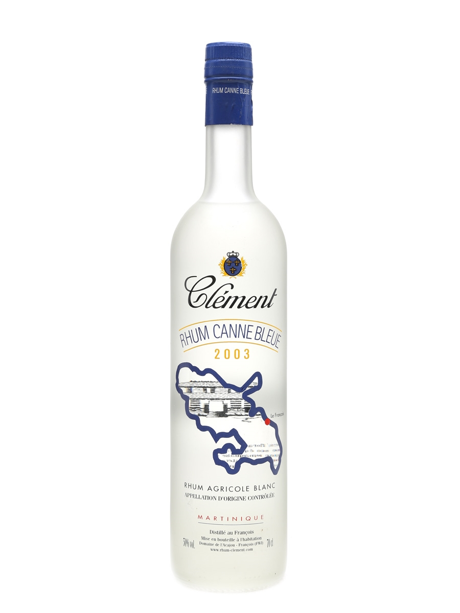 Clement 2003 Rhum Canne Bleue Rhum Agricole Blanc 70cl / 50%