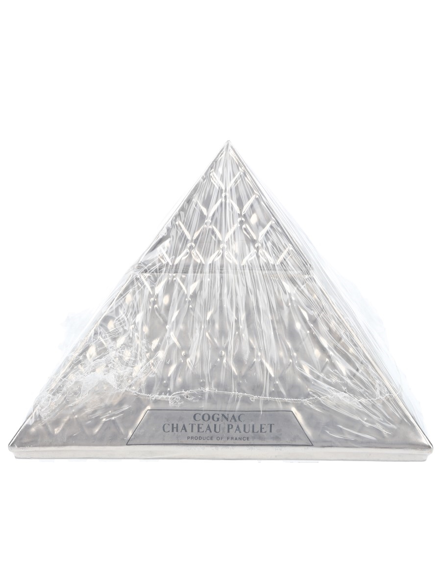 Chateau Paulet Napoleon Cognac Pyramide Silver Porcelain Decanter 70cl / 40%