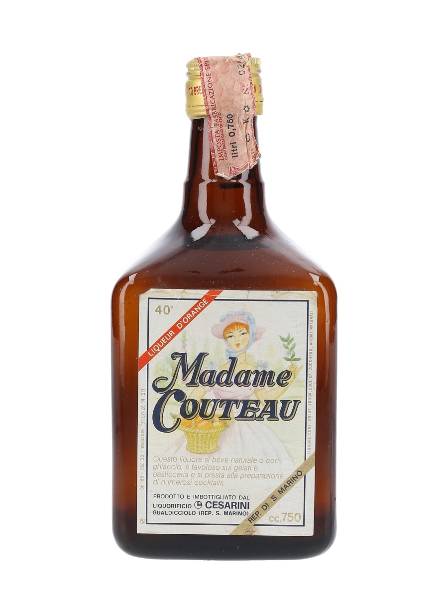 Cesarini Madame Couteau Liqueur d'Orange Bottled 1970s-1980s 75cl / 40%