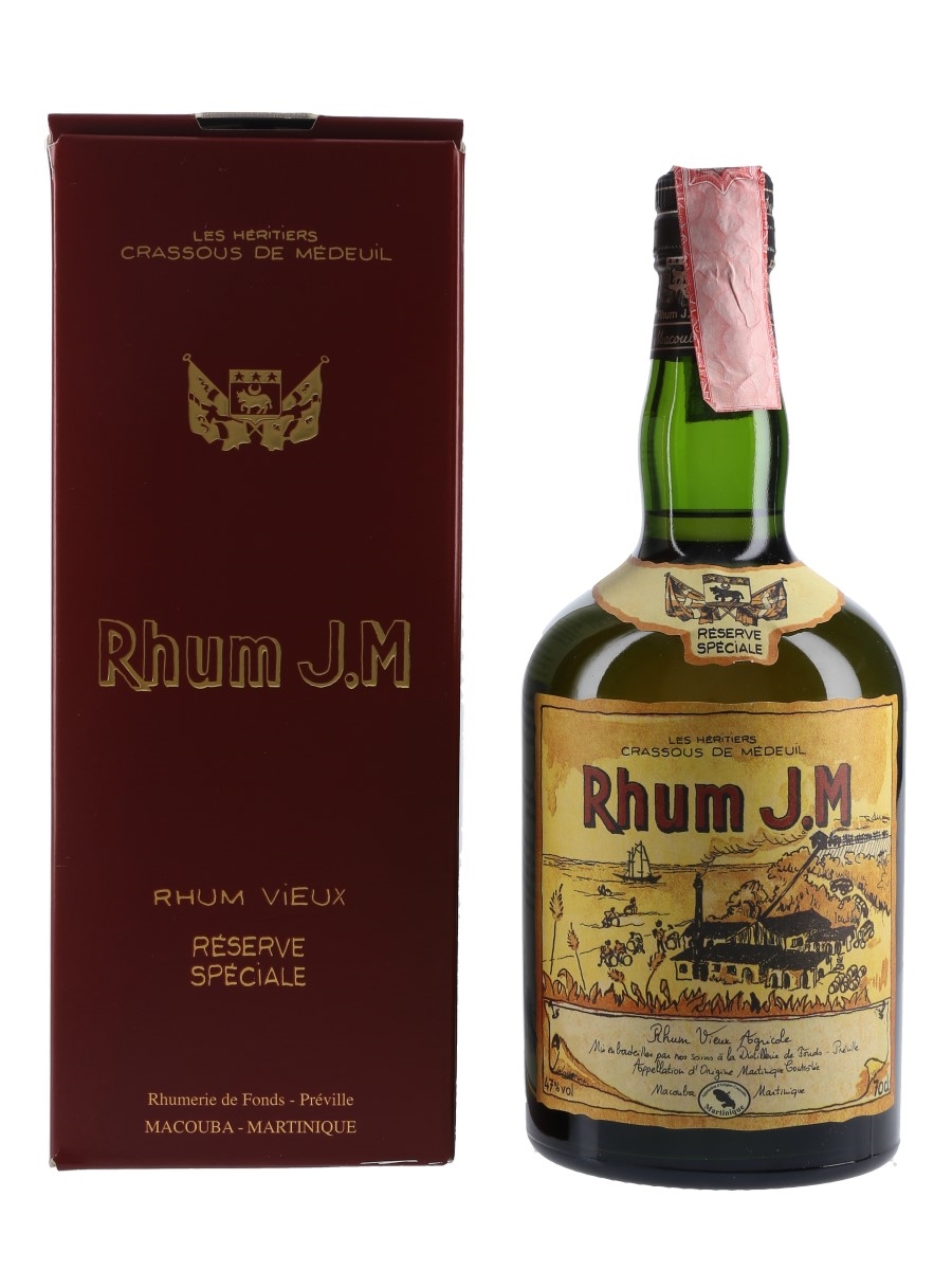 J M Rhum Reserve Speciale Bottled 1990s 70cl / 47%