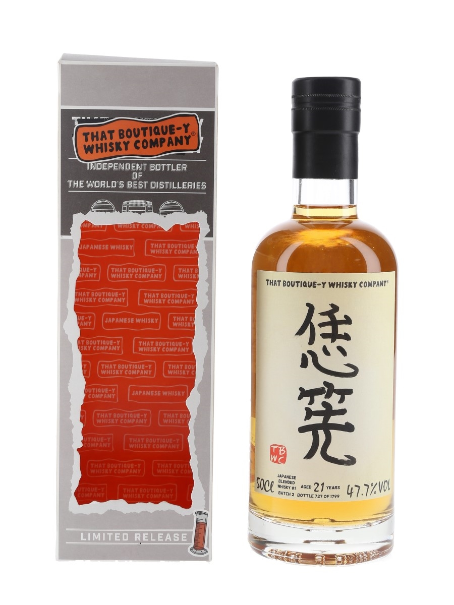 That Boutique-y Whisky Company 21 Year Old Japanese Blended Whisky #1 Batch 2 - With TBWC Stickers 50cl / 47.7%