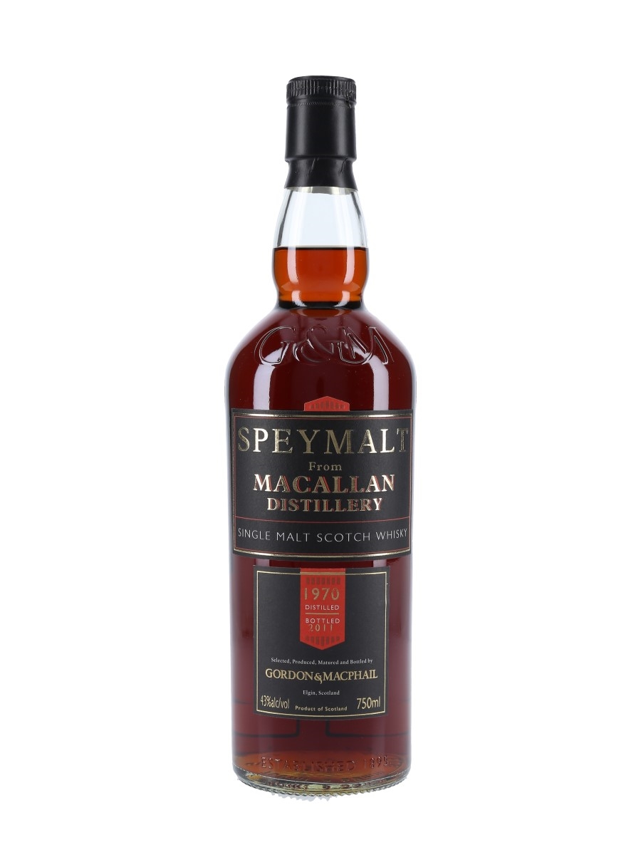 Macallan 1970 40 Year Old Speymalt Bottled 2011 - Classic Wine Imports, USA 75cl / 43%