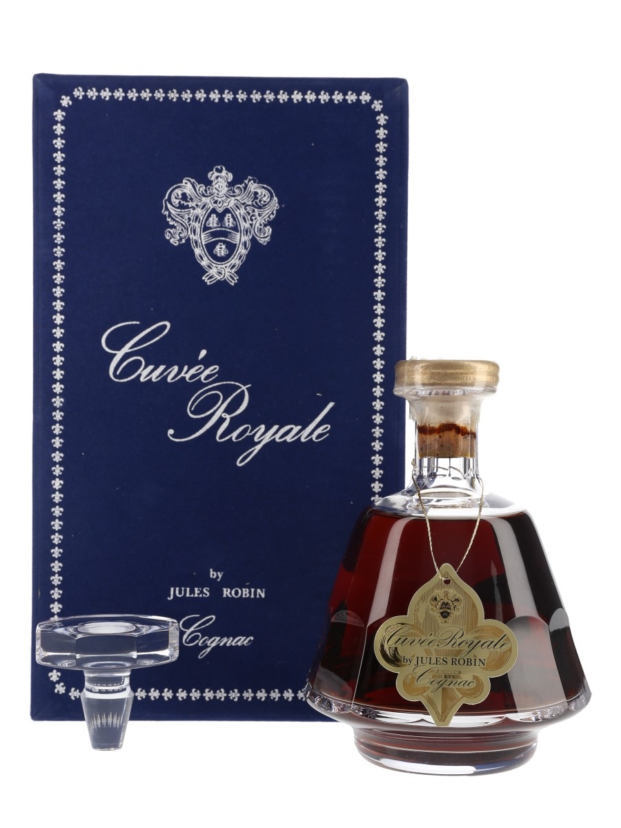 Jules Robin Cuvee Royale Bottled 1980s - Sevres Crystal Decanter 75cl / 40%