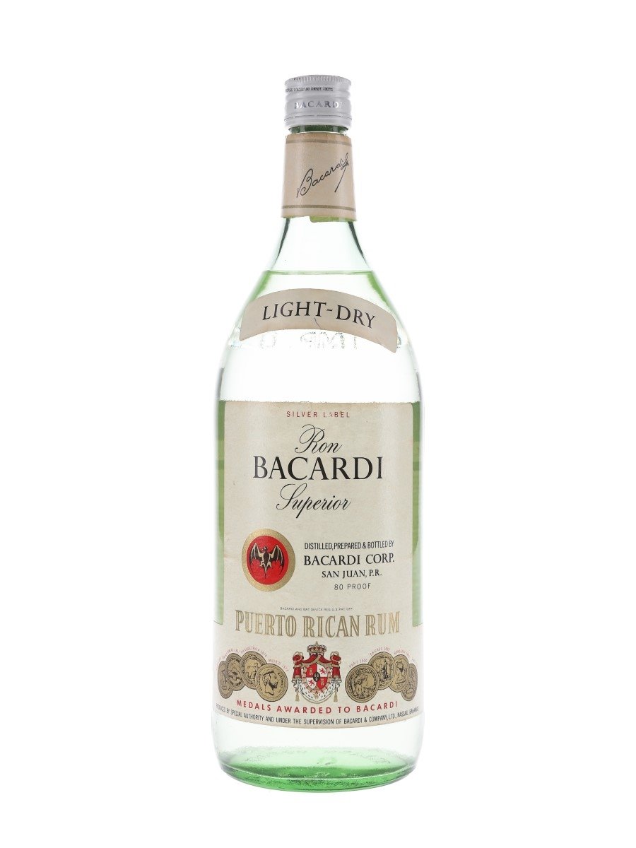 Bacardi Silver Label Bottled 1980 - Puerto Rico 113cl / 40%