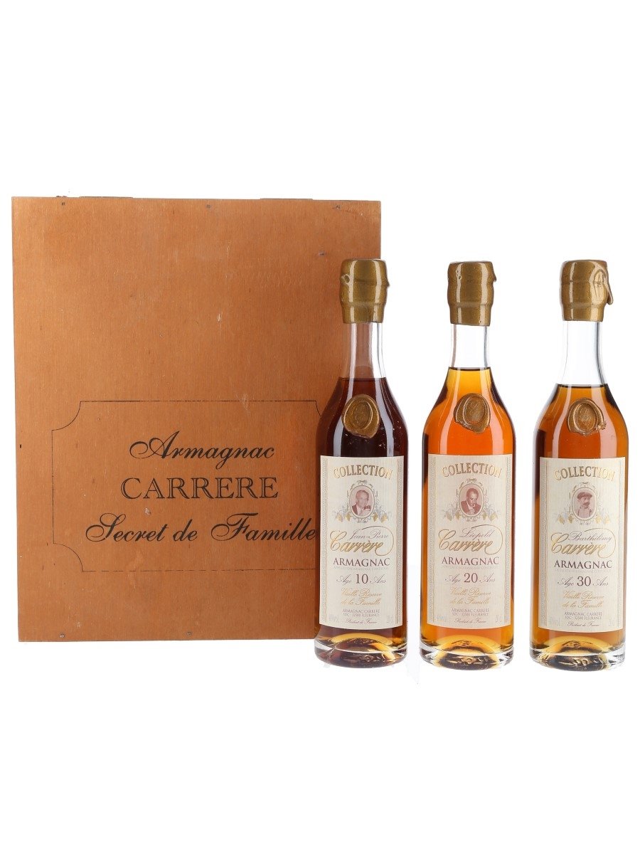 Carrere Armagnac Collection Set 10, 20 & 30 Year Old 3 x 20cl / 40%