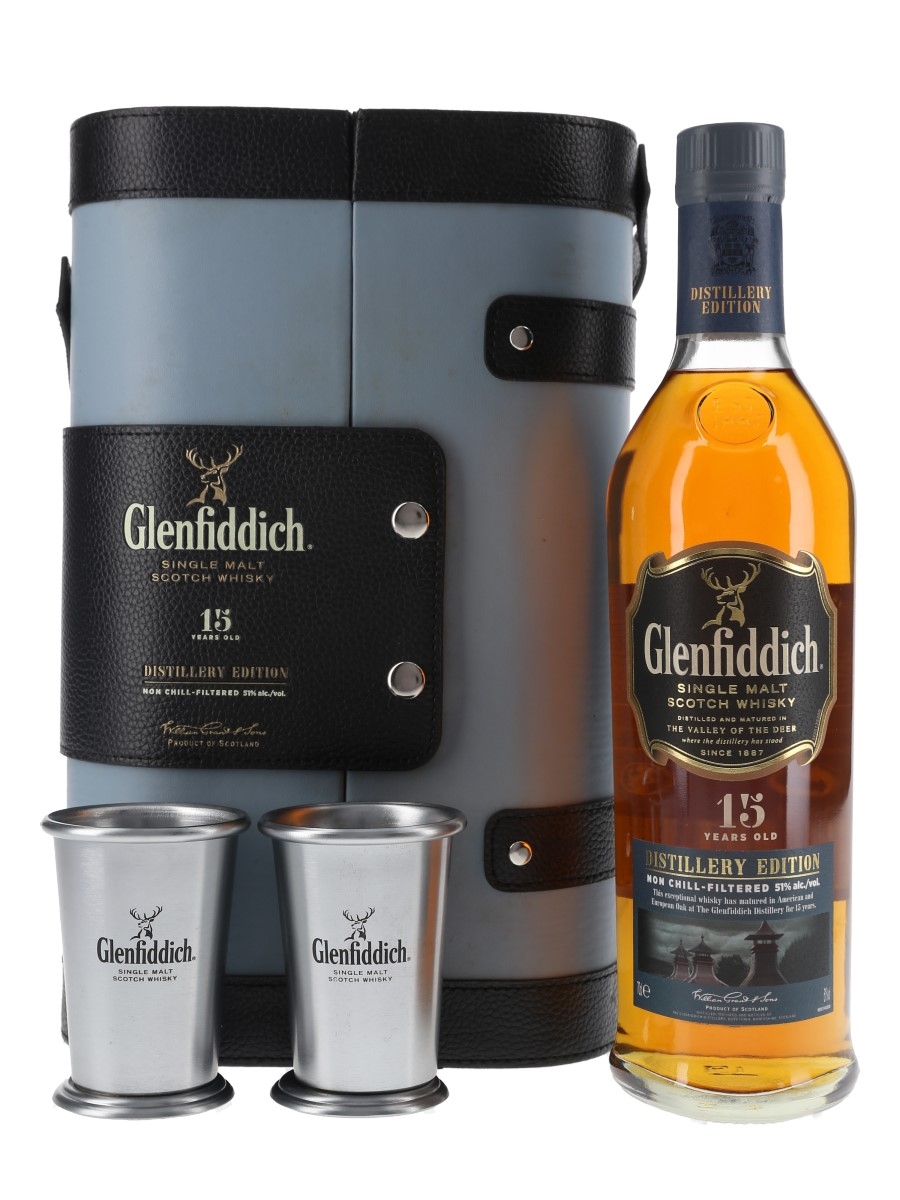 Glenfiddich 15 Year Old With Metal Cups Distillery Edition 70cl / 51%