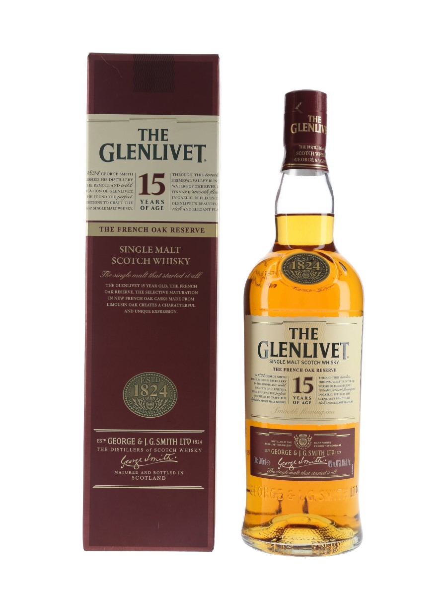 Glenlivet 15 Year Old French Oak Reserve Bottled 2012 70cl / 40%