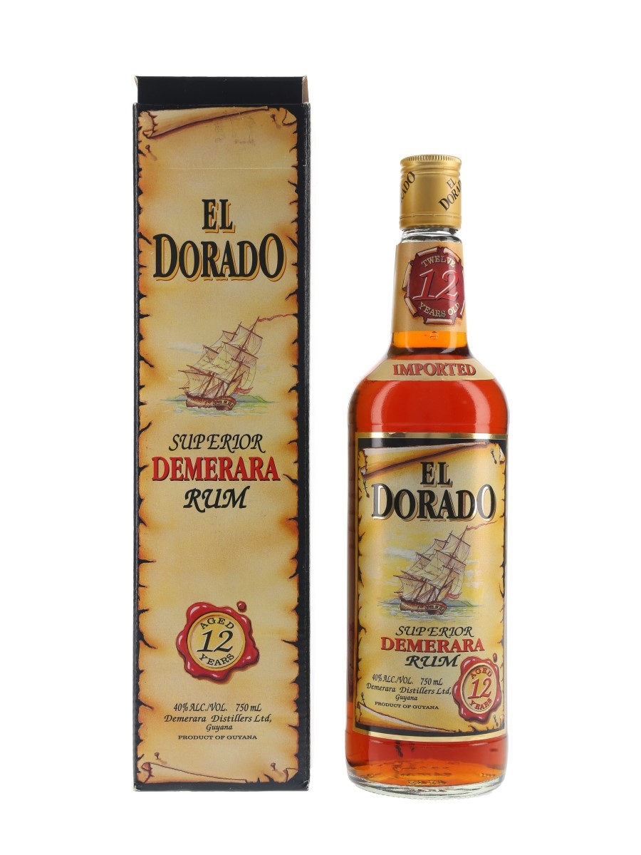 El Dorado Demerara Rum 12 Year Old Bottled 1980s 75cl / 40%