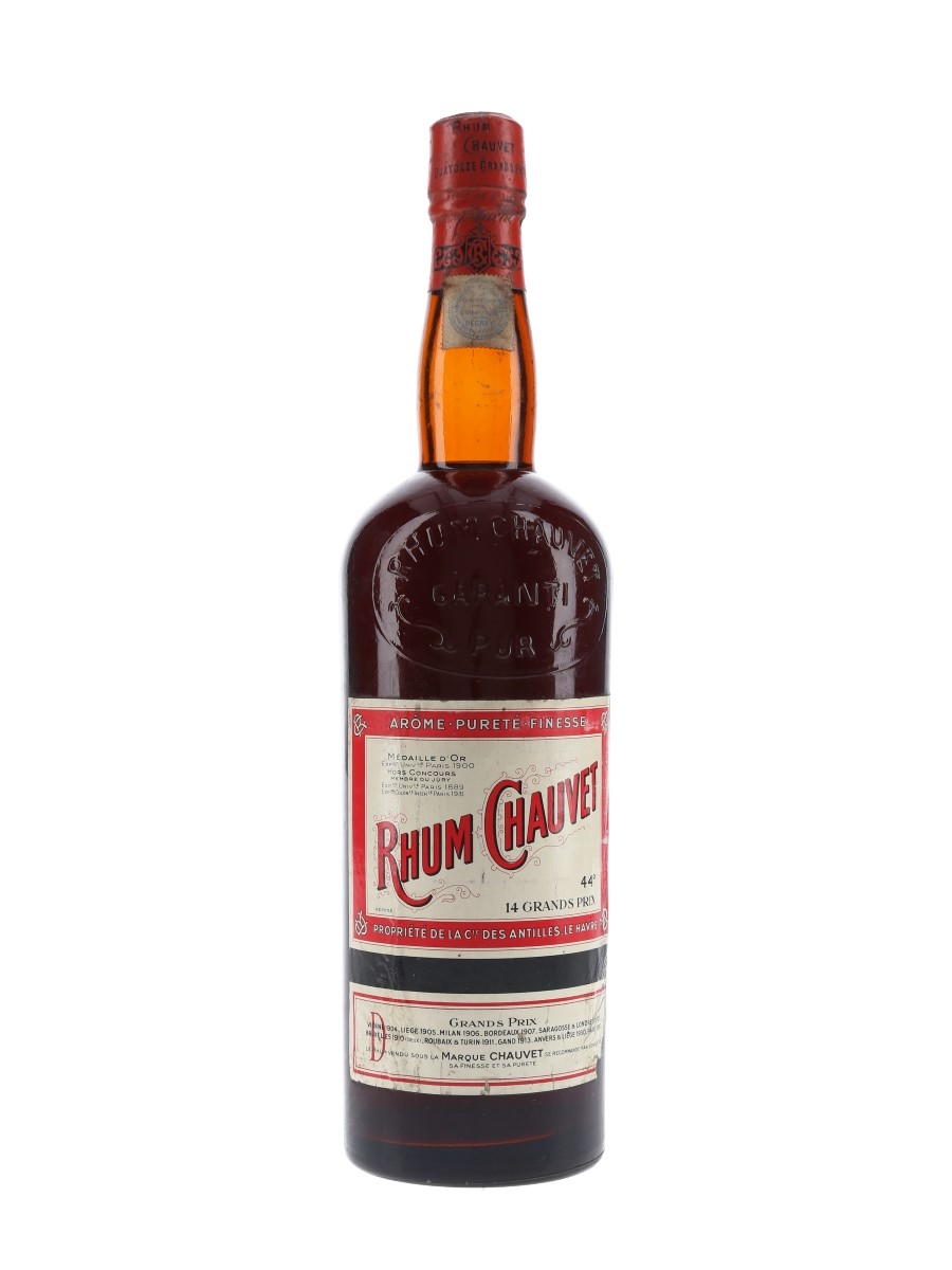 Rhum Chauvet 14 Grands Prix Bottled 1940s-1950s 100cl / 44%