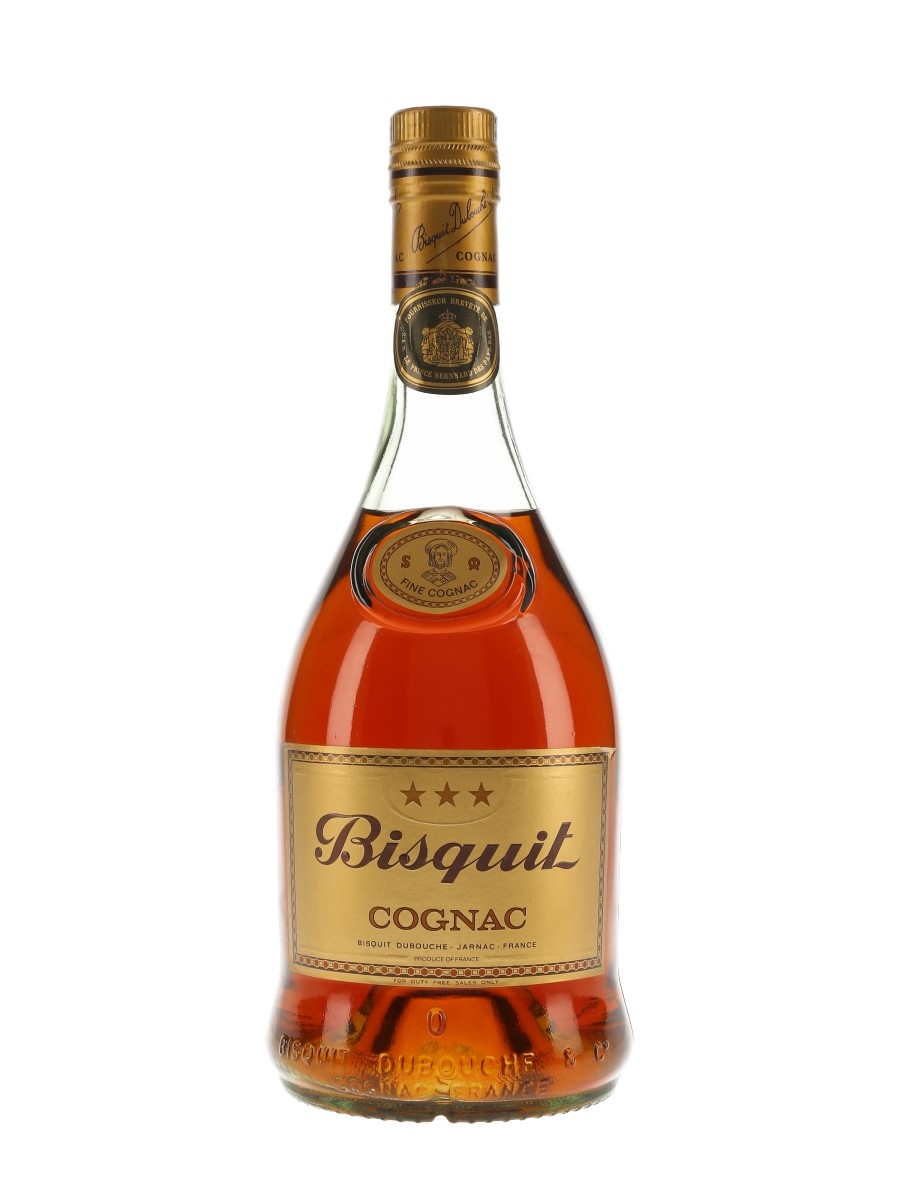 Bisquit 3 Star Bottled 1980s - Duty Free 70cl