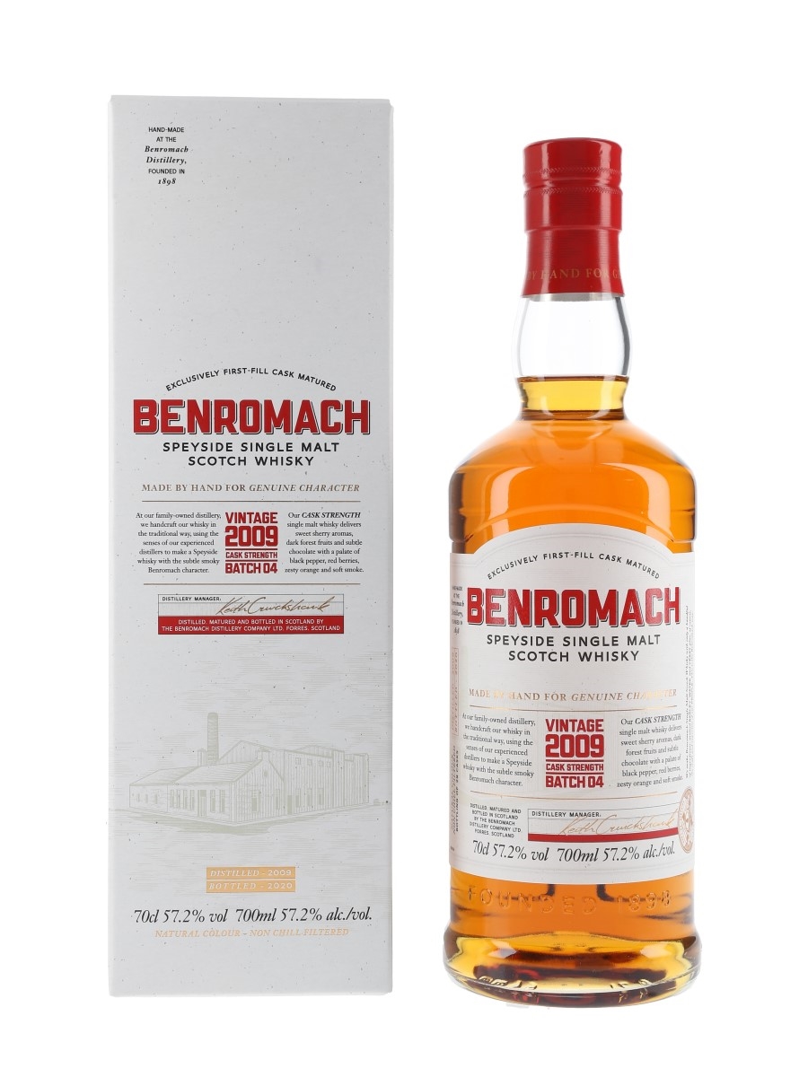 Benromach 2009 Cask Strength Batch 04 Bottled 2020 70cl / 57.2%