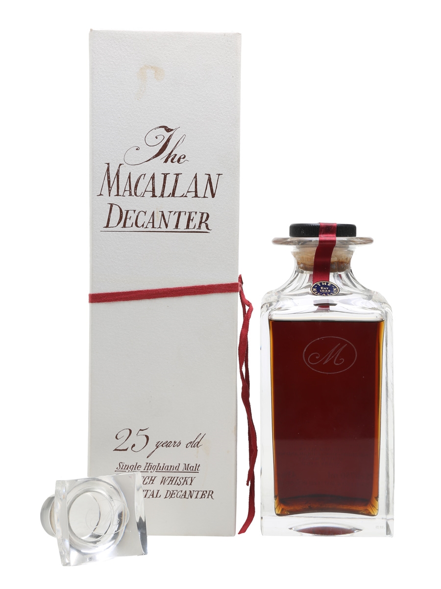 Macallan 25 Year Old Crystal Decanter 75cl / 43%