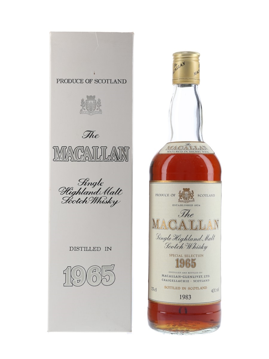 Macallan 1965 Special Selection Bottled 1983 75cl / 43%
